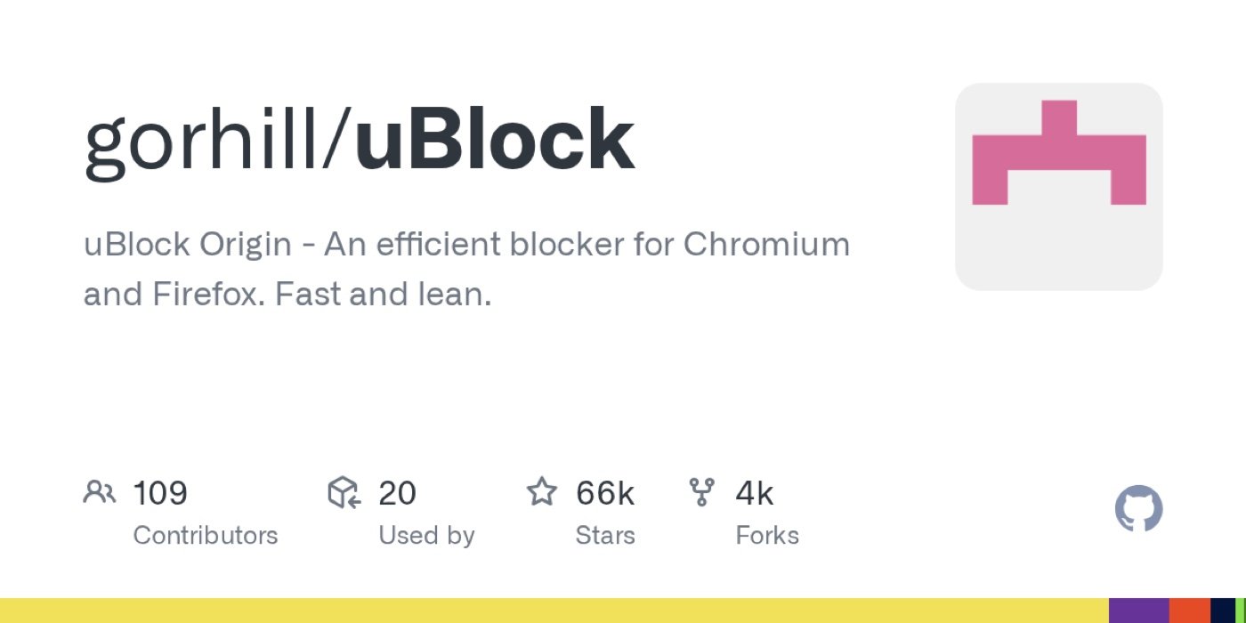 Screenshot of the uBlock Origin Lite Chrome extension